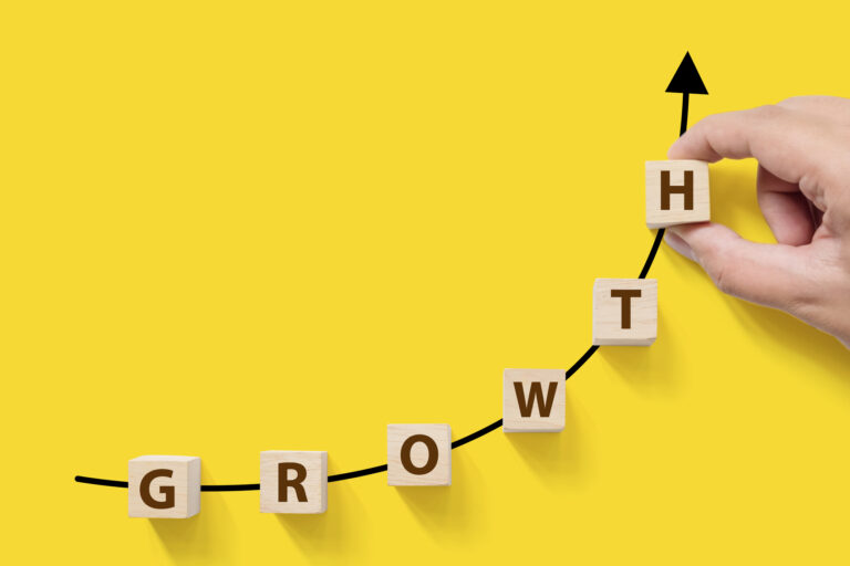 23 01 06 the word growth spelled out with blocks aligned on an upward sloping line mf dload