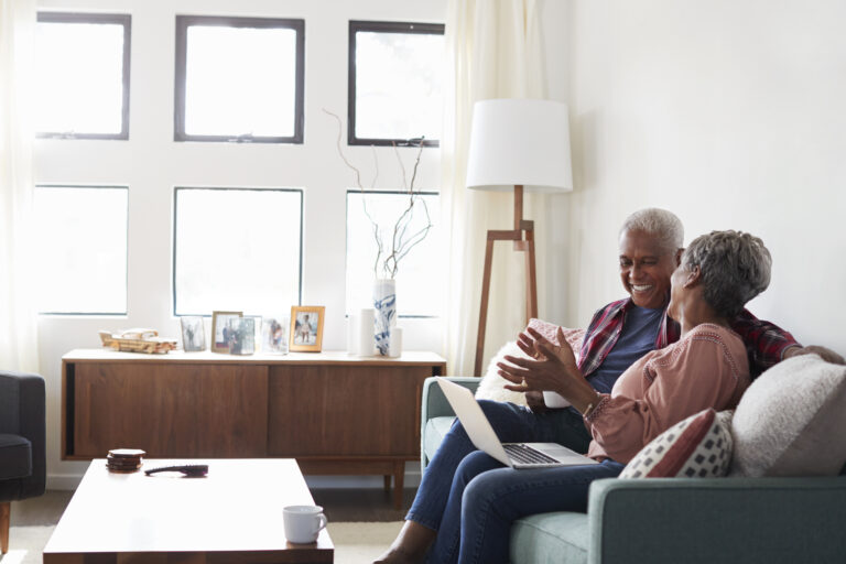 retired couple financial planning session