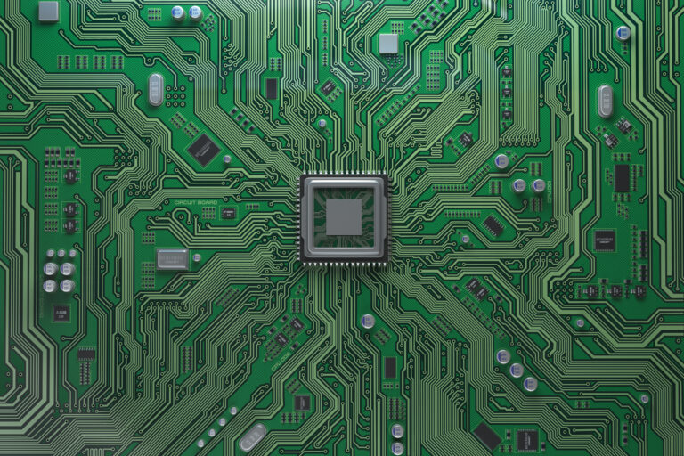 a computer circuit board with a cpu