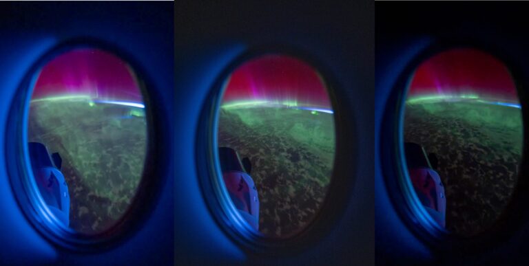 aurora from space