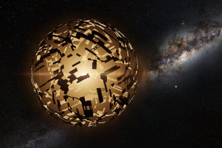 alien megastructure around star