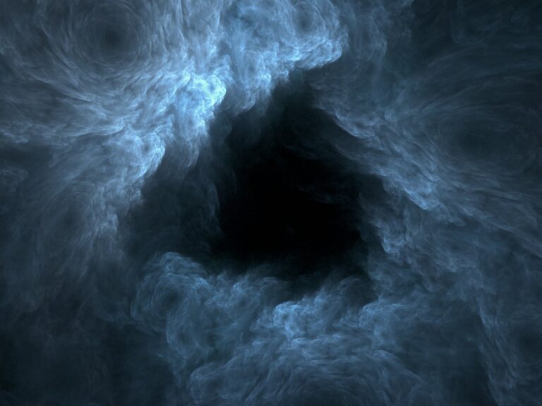 black hole in clouds