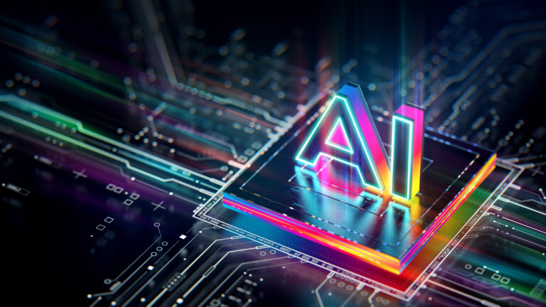 ai written on a chip