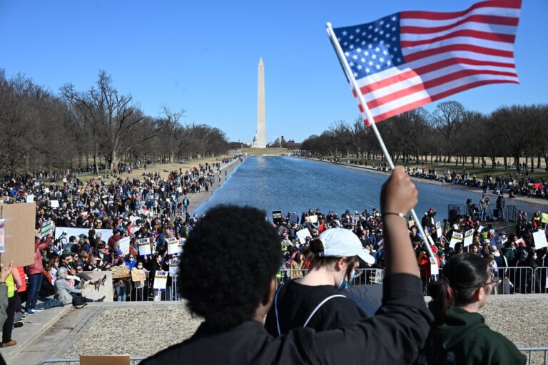 Stand Up For Science rally at the Lincoln Memorial in Washington DC on March 7 2025