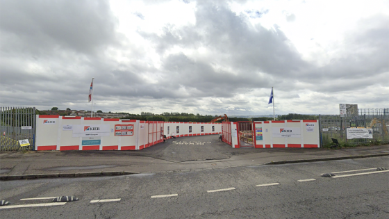 site entrance to HMP Glasgow on Royston Road Google maps