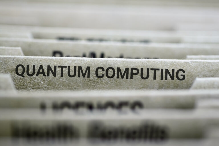 a folder labeled quantum computing