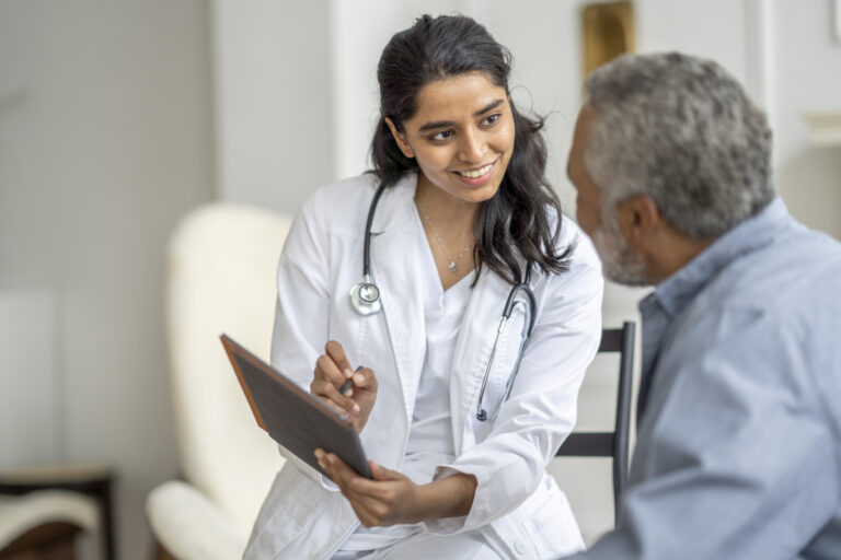 doctor and older patient gettyimages 1390886692